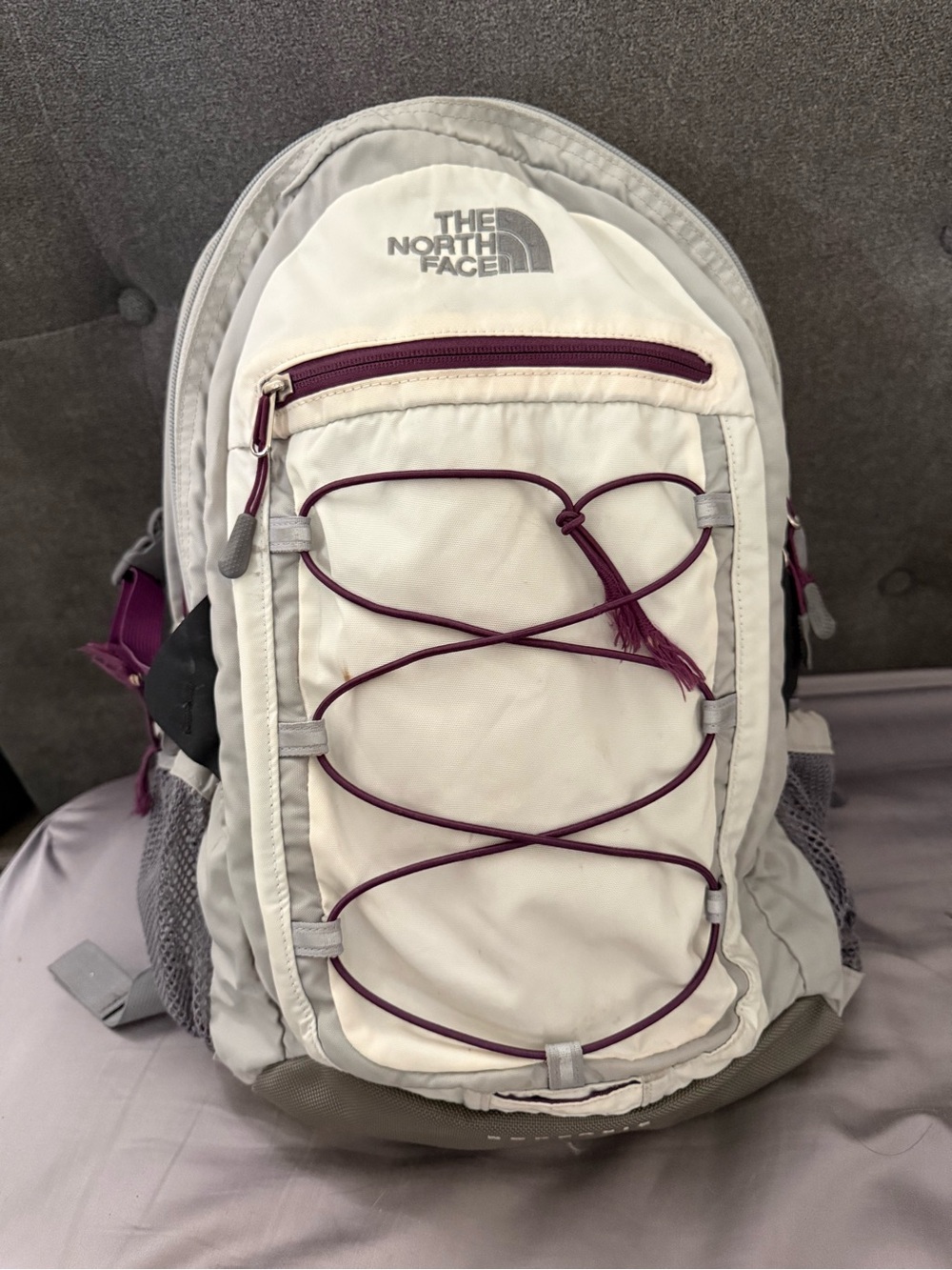 The North Face White & Purple Women's Daypack Backpack